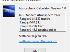 calculator atmosphere standard project